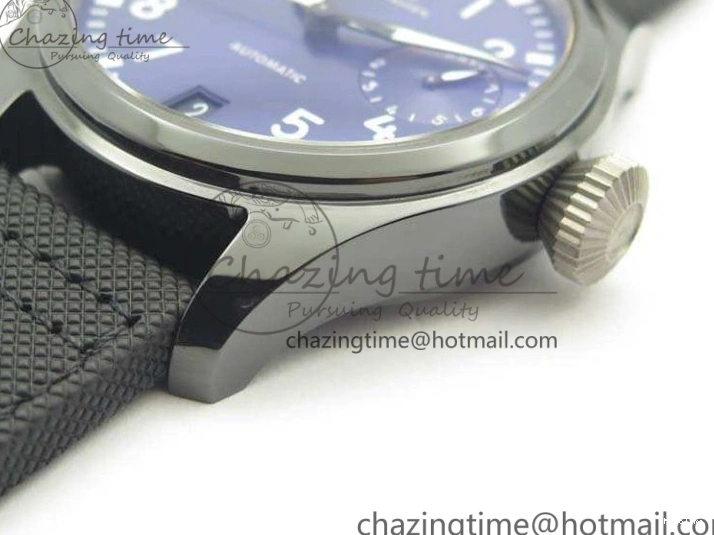 MIROTIME 0104 Supportive Big Pilot Real PR IW502003 Real Ceramic ZF 1:1 Best Edition On Black Calfskin Strap A51111 V 7238